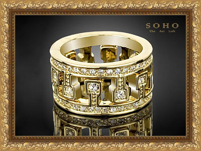 Эксклюзивное мужское кольцо "King of SOHO"