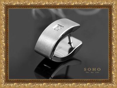 Мужская титановая серьга "Intense" by SOHO. The Art Loft