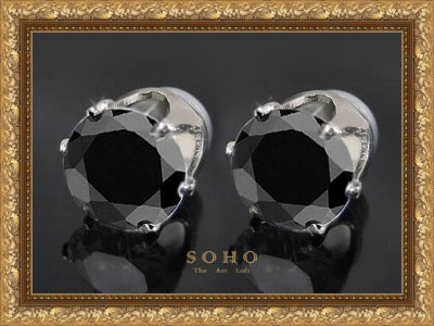 Мужские серьги на магнитах "SOHO Crown"