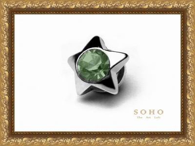 Мужская серьга на магнитах "SOHO Platinum"