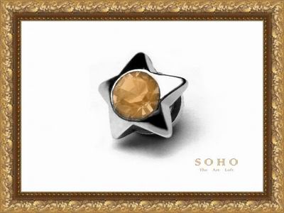Мужская серьга на магнитах "SOHO Platinum"