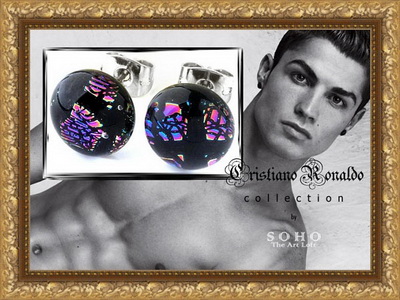 Мужские серьги - гвоздики "Cristiano Ronaldo Collection" by SOHO. The Art Loft