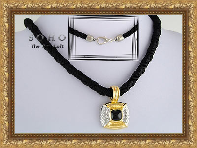 Мужское ожерелье - шнур с кулоном "SOHO Desire"