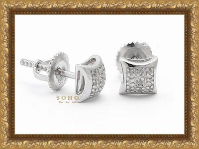 Мужские серьги - гвоздики с бриллиантами "Infant" by SOHO. The Art Loft