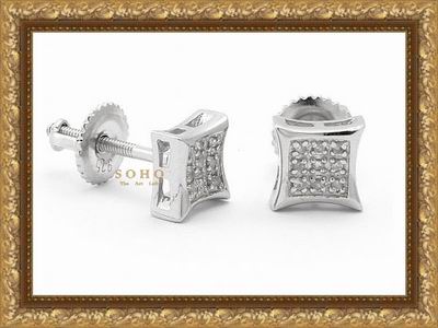 Мужские серьги - гвоздики с бриллиантами "Infant" by SOHO. The Art Loft
