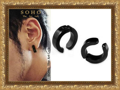 Мужские серьги - зажимы "SOHO Touch"