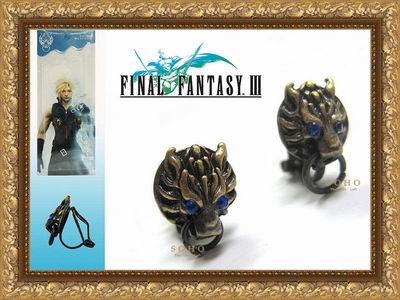 Мужские клипсы "Final Fantasy III"
