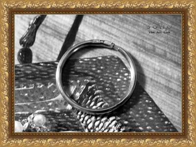 Дизайнерская мужская серьга - кольцо "Italy"