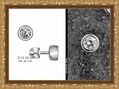 Мужская серьга - гвоздик на закрутке "DreamBOY" by SOHO. The Art Loft