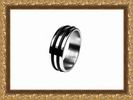 Мужское кольцо из стали и каучука "SOHO Escape"