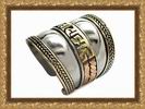 Мужское кольцо (перстень) с мантрой "Ом Мани Падме Хум"