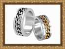 Парные кольца для влюбленных "LOVE in SOHO"
