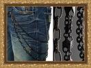 Мужская цепь на джинсы "Hustler"